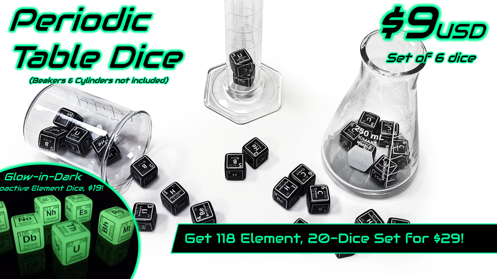 Ultimate Periodic Table Dice