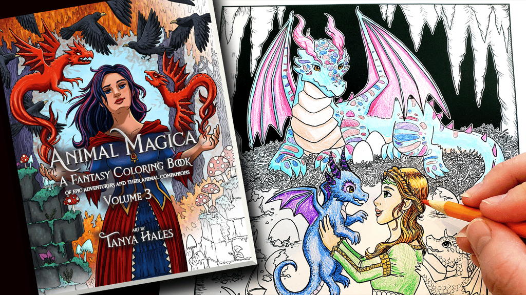 Animal Magica: An Epic Fantasy Coloring Book, vol 3